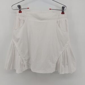 Mondetta Outdoor Project White Golf Skirt with Pleated Side Accent Size Small